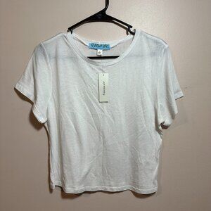 NWT Francesca's Crop Tee Size L